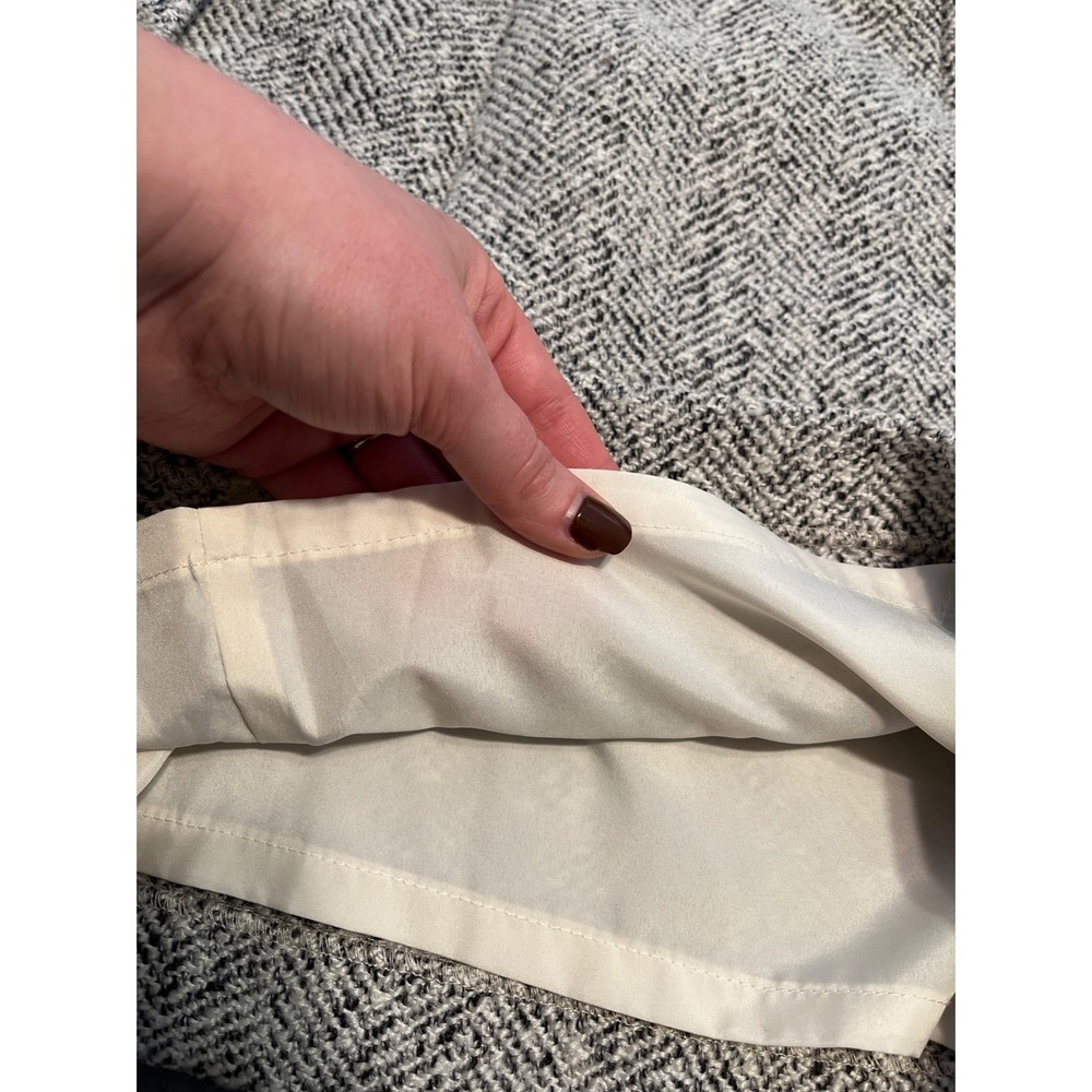 Herringbone Wool Blend‎ LOFT Mini Skirt Tweed Career Academia Preppy Pockets - Picture 8 of 8